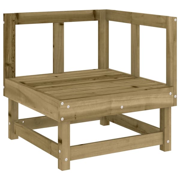 Loungegrupp med dynor 5 delar impregnerad furu