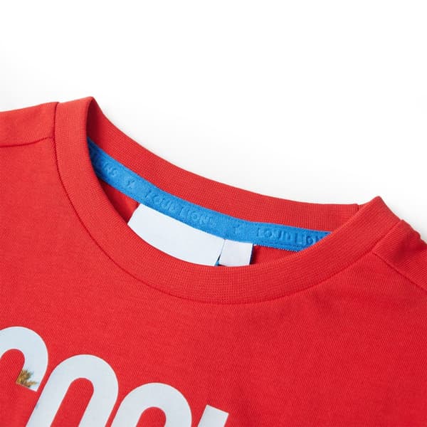 T-shirt för barn röd 104