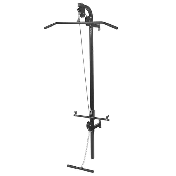 Väggmonterat power tower med viktskivor 40 kg