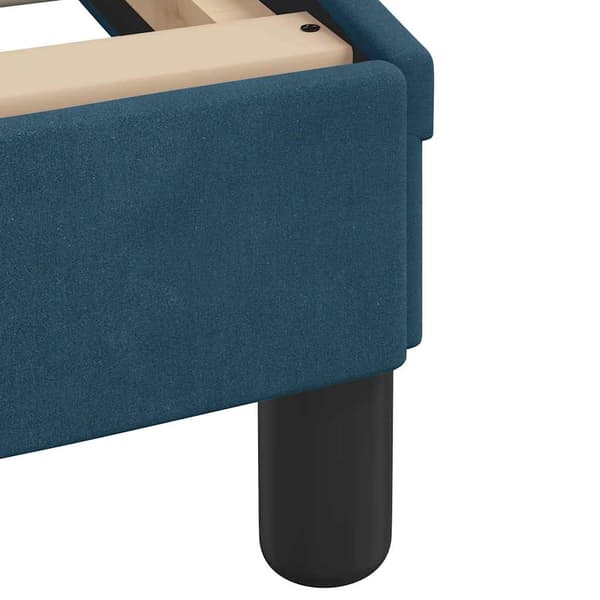 Bed Frame with Headboard "Dover" Blue 120x200 cm Velvet