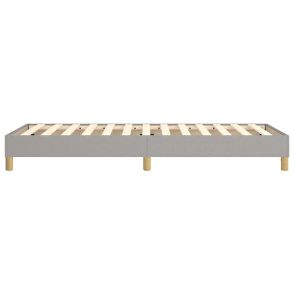 Boxspring-sängram ljusgrå 100x200 cm tyg