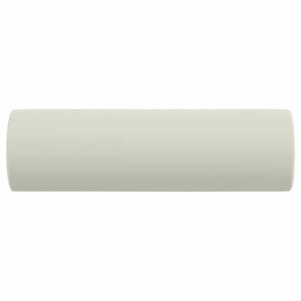 Prydnadskuddar 2 st gräddvit Ø15x50 cm sammet