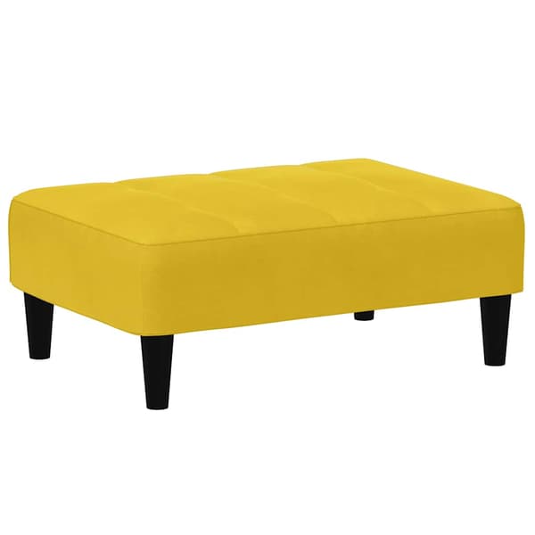 Fotpall Gul 77x55x31 cm sammet