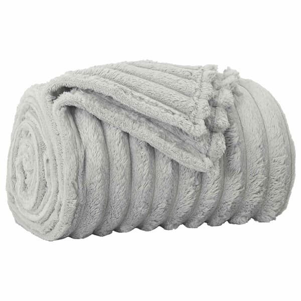Kastfilt Grå 240 x 220 cm Fleece
