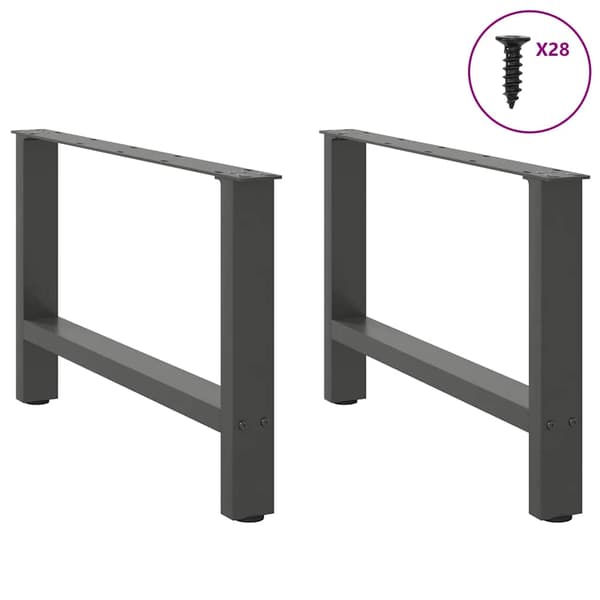 Soffbordsben antracit 2 st 70x(42-43) cm stål