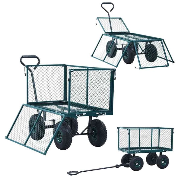 Trädgårdsvagn grön 350 kg