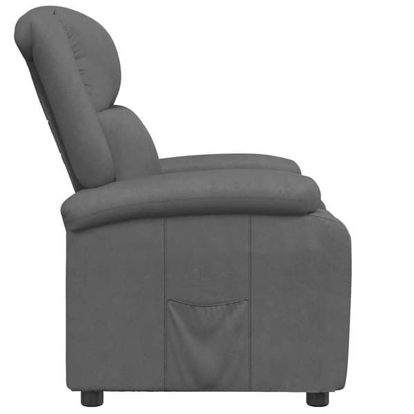 Reclinerfåtölj grå konstläder