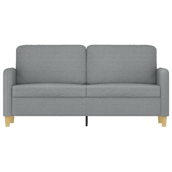 2-sitssoffa ljusgrå 140 cm tyg