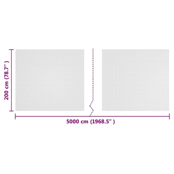 Insektsnät Vit 2 x 50 m polyeten