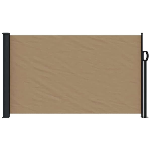 Infällbar sidomarkis taupe 120x600 cm