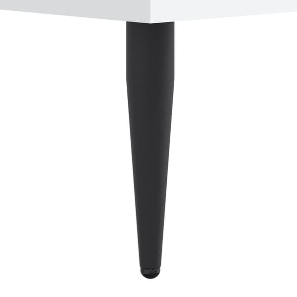 Sängram vit 90x200 cm konstruerat trä