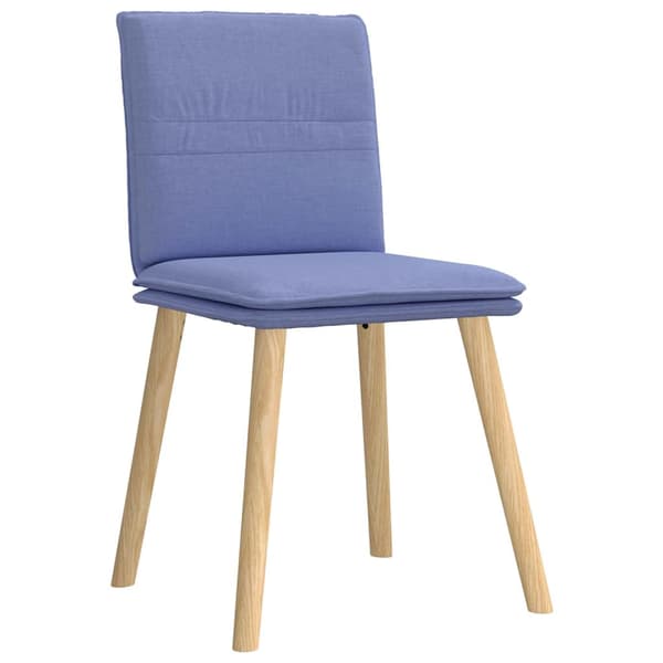 Matstolar 6 st Jeans blått tyg