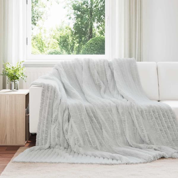 Filtar 6 pcs Grå 240 x 220 cm Fleece