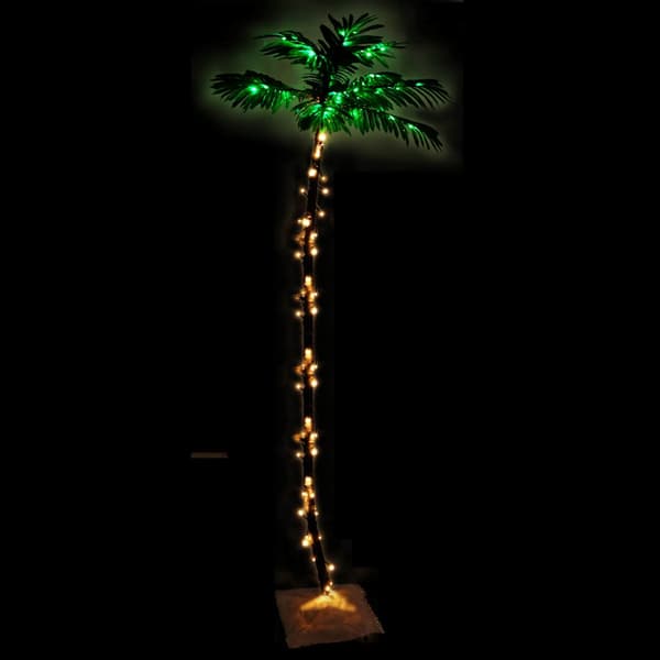 Palmträd med LED varmvit 192 LEDs 300 cm