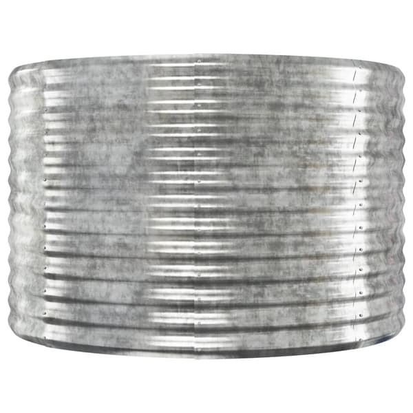 Odlingslåda silver 554x100x68 cm pulverlackerat stål