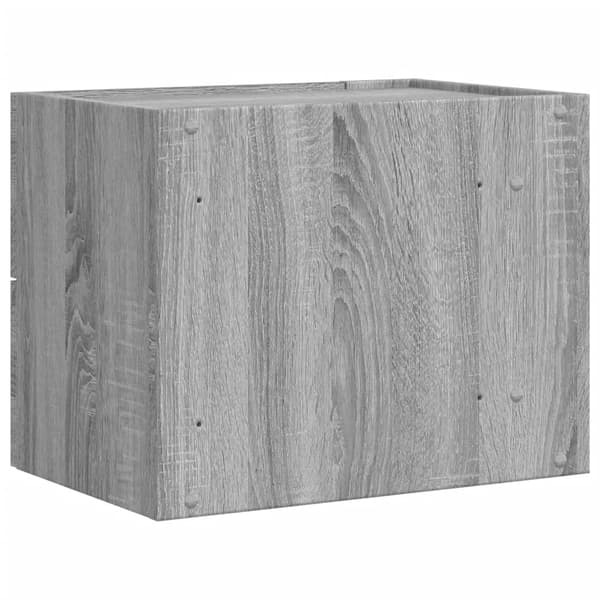 Väggmonterade sängbord 2 st grå sonoma 45x30x35 cm