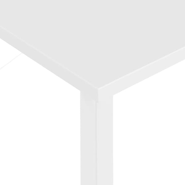 Datorbord vit 80x40x72 cm MDF och metall