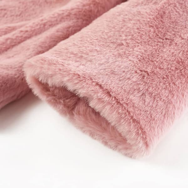 Kappa för barn konstpäls rosa 92