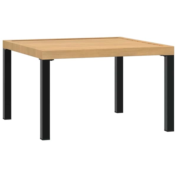 Trädgårdssoffa med dynor 3 delar svart aluminium