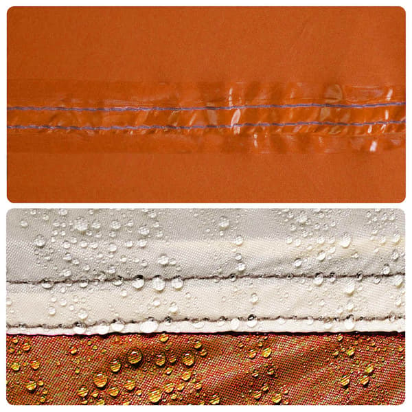 Tarp grå och orange 500x294 cm vattentät