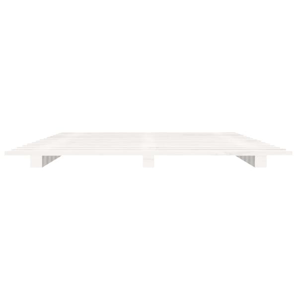 Sängram vit 90x190 cm massiv furu