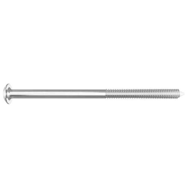 Möbelskruvar 2 pcs Silver M6 x 100 mm Stål