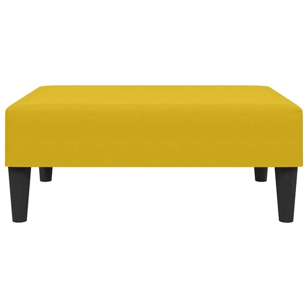 Fotpall Gul 77x55x31 cm sammet
