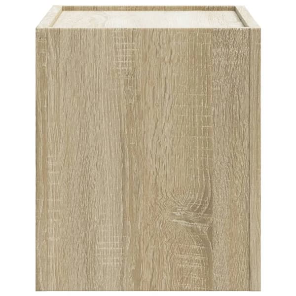 Väggmonterat sängbord sonoma-ek 45x30x35 cm