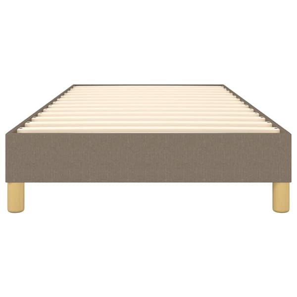 Boxspring-sängram Taupe 80x200cm tyg