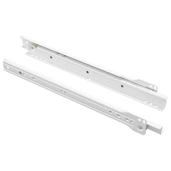Lådräls 2 pcs Vit 300 mm Stål