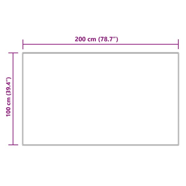 Fuskfäll matta TAFALLA Gräddvit 100 x 200 cm Polyester