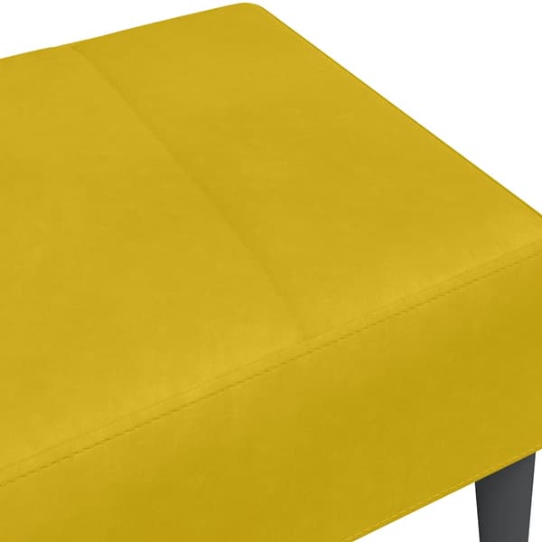 Fotpall Gul 77x55x31 cm sammet