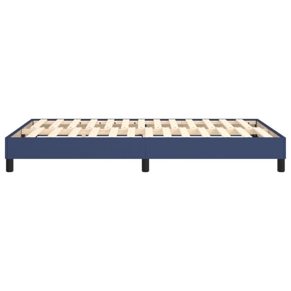 Boxspring-sängram blå 120x200cm tyg