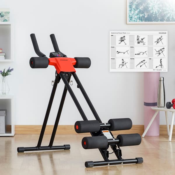 Folding Abdominal Machine med træningsguide Plawer InnovaGoods