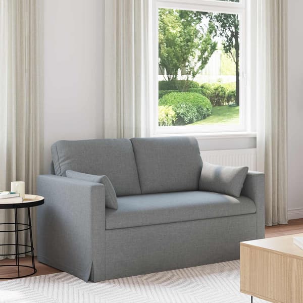 Soffa Ljusgrå 139 x 78 x 80 cm tyg