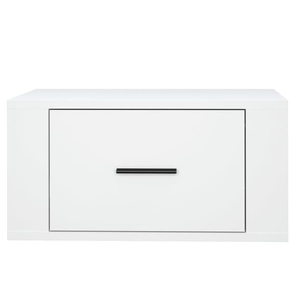 Väggmonterade sängbord 2 st vit 50x36x25 cm