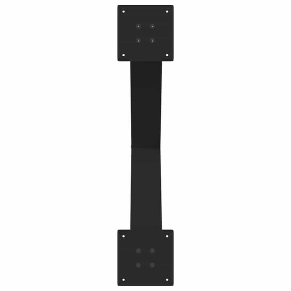 Matbordsben X-formade 3 st svarta 70x(72-73) cm stål