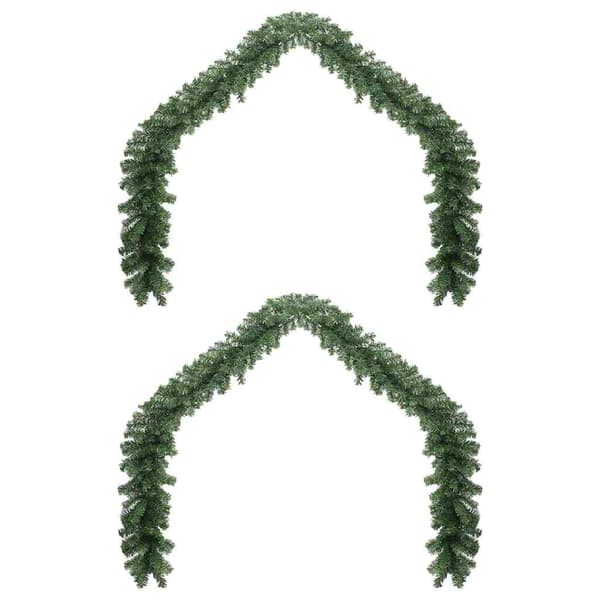 Julgirlander 2 pcs Grön 20 m PVC