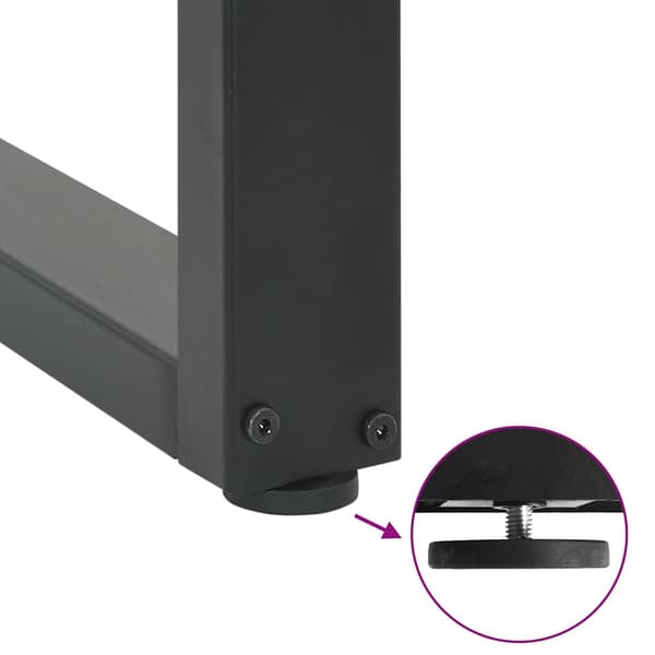 Soffbordsben U-formade 2 st antracit 60x(42-43) cm stål