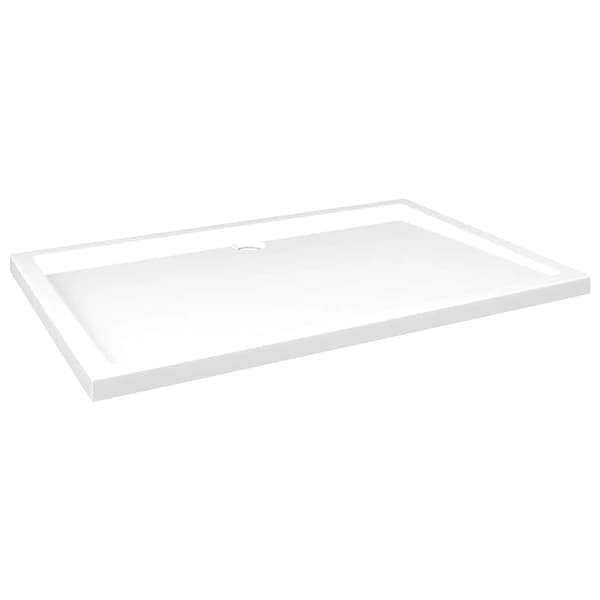 Duschkar rektangulärt ABS vit 80x120 cm
