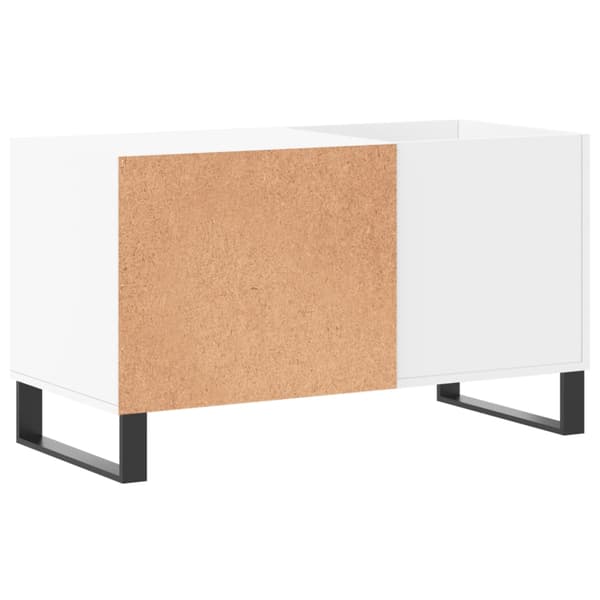 Stereobänk vit 85x38x48 cm konstruerat trä