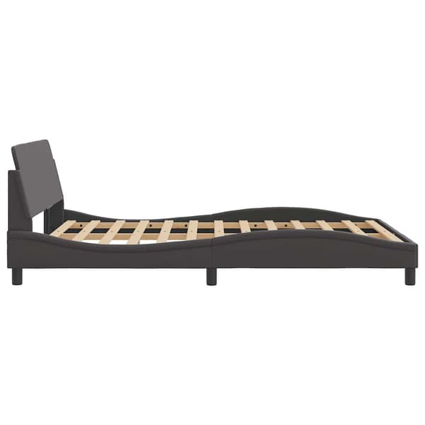 Bed Frame "Dover" Grey 140x200 cm Faux Leather