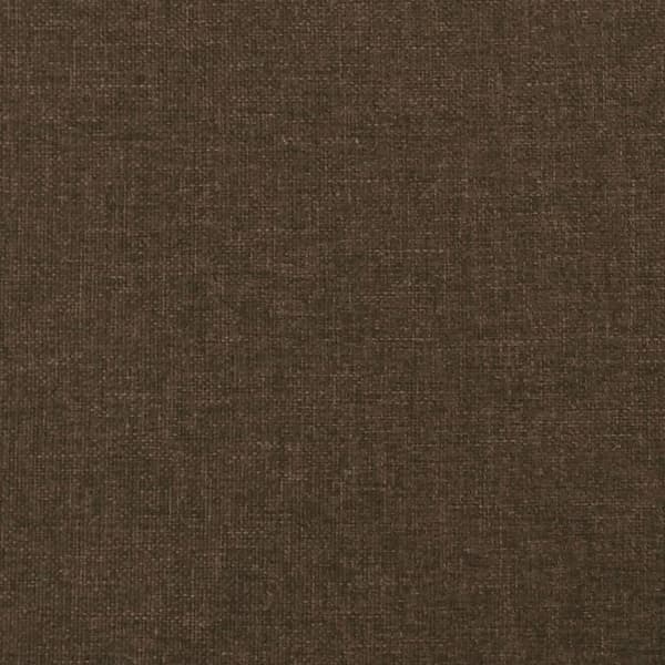 Sänggavel mörkbrun 200x5x118/128 cm tyg