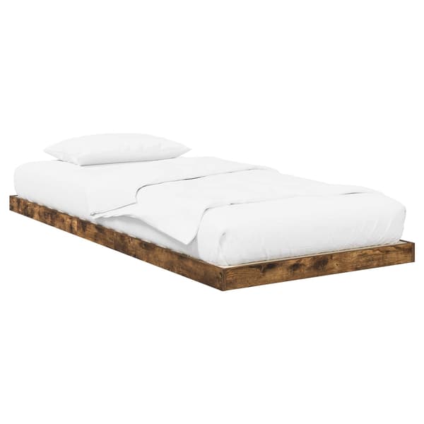 Sängram Rökt ek 90 x 200 cm Konstruerat trä