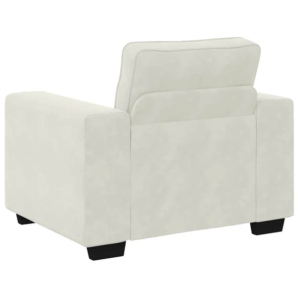Soffstol gräddvit 100x77x82 cm sammet