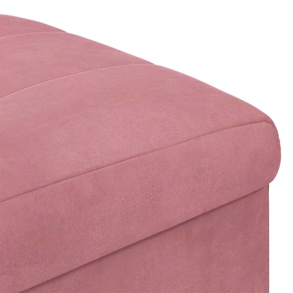 Ottoman med förvaring 40 x 40 x 45 cm Sammet