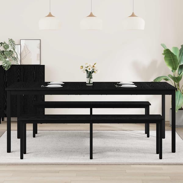 Matbord 2 pcs 200 x 100 x 75 cm Konstruerat trä