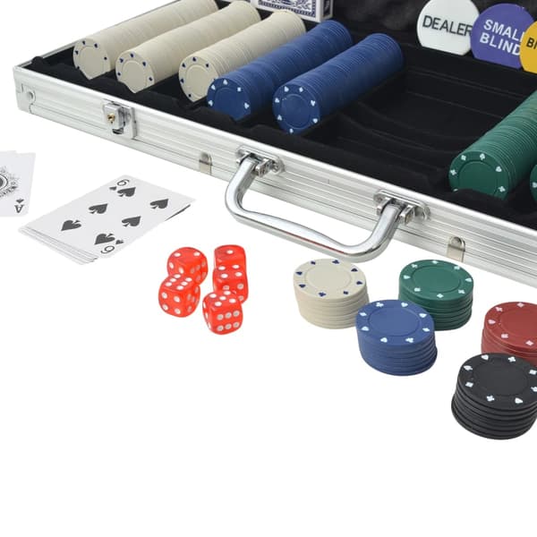 Pokerset med 500 marker aluminium