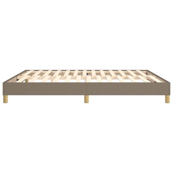 Boxspring-sängram taupe 180x200 cm tyg
