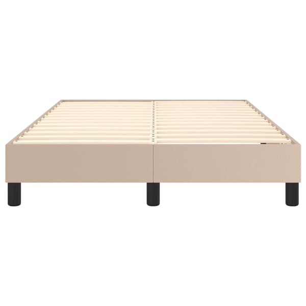 Boxspring-sängram cappuccino 120x200 cm konstläder